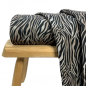 Preview: RESTSTÜCK 1,00m !!! - Softshell - Zebra - black