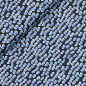 Preview: RESTSTÜCK 0,40m !!! - Bio Sweat - Strew Flowers - Col. 04 blue - Glory - Hamburger Liebe - Albstoffe