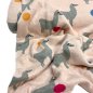 Preview: Strickstoff Jacquard - Lama Punkte rosa - Baumwolle