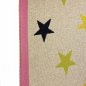 Preview: Strickstoff Jacquard - beige Sterne