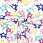 Preview: RESTSTÜCK 0,50m !!! - Summersweat - Stars - multicolor