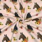 Preview: French Terry - Flower Horse - nude