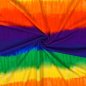 Preview: RESTSTÜCK 2,10m !!! - French Terry - Tie & Dye - Big Stripes - Rainbow