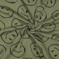 Preview: Sweat brushed - Happy Face - green