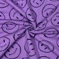 Preview: Sweat brushed - Happy Face - lilac