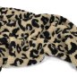 Preview: Teddyplüsch - Mantelstoff - Leopard - sand/schwarz