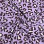 Preview: French Terry Crepe - Tiva Leo - lavender