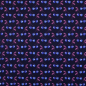 Preview: RESTSTÜCK 0,90m !!! - Baumwolle Twill Druck laminiert - Very Cherry - navy - In my Garden - Hamburger Liebe