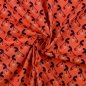 Preview: Baumwolle Twill Druck laminiert - Very Cherry - koralle - In my Garden - Hamburger Liebe
