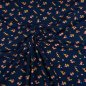 Preview: RESTSTÜCK 0,50m !!! - Bio Jersey - Vintage Flowers - navy