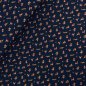 Preview: RESTSTÜCK 0,50m !!! - Bio Jersey - Vintage Flowers - navy