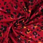 Preview: Viskose Twill - Viola Leo - dark red/black