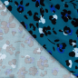 Preview: RESTSTÜCK 1,70m !!! - Viskose Twill - Viola Leo - petrol/black