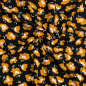 Preview: RESTSTÜCK 0,60m !!! - Viskose - Blomster - black