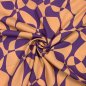 Preview: Viskose - Compass Circles - flieder/apricot