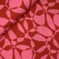 Preview: Viskose - Compass Circles - rot/rosa