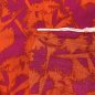 Preview: Viskose Crepe - Frosted Flowers - fuchsia/orange