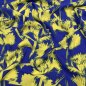 Preview: Viskose Crepe - Frosted Flowers - royal/lime