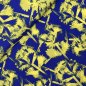 Preview: Viskose Crepe - Frosted Flowers - royal/lime