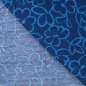 Preview: Viskose Crepe - Jola Flowers - navy/blue