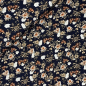 Preview: RESTSTÜCK 0,40m !!! - Viskose Crepe - Liva Flowers  - marine