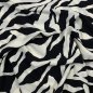 Preview: Viskose Crepe - Neven Zebra - black/ecru