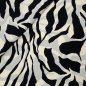 Preview: Viskose Crepe - Neven Zebra - black/ecru