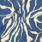 Preview: Viskose Crepe - Neven Zebra - blue/ecru