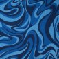 Preview: Viskose Crepe - Rusty Waves - navy/blue