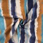 Preview: Viskose Crepe - Stripes - denim