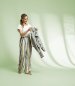 Preview: Viskose Crepe - Stripes - khaki