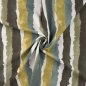 Preview: Viskose Crepe - Stripes - khaki