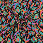 Preview: RESTSTÜCK 1,10m !!! - Viskose Crinkle - Graphic - cyclam