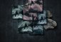 Preview: Viskose - Dripstones - smaragd - Swafing by Thorsten Berger