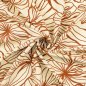 Preview: Viskose Popeline - Elise Flowers - ecru/braun