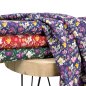 Preview: RESTSTÜCK 1,10m !!! - Viskose - Flower Esja - lila