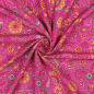 Preview: RESTSTÜCK 0,50m !!! - Viskose mit LENZING™ ECOVERO™ Fasern - Ivette Flowers - fuchsia/orange