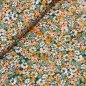 Preview: RESTSTÜCK 80cm !!! - Viskose - Glam Flowers - dark cyan