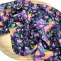 Preview: Viskose - Glam Flowers - navy/lilac