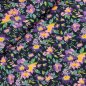 Preview: Viskose - Glam Flowers - navy/lilac