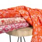 Preview: Viskose - Stay Groovy Scarlet - Flower Bloom - Art Gallery Fabrics