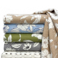 Preview: RESTSTÜCK 1,50m !!! - Viskose Leinen - White Flowers - grey