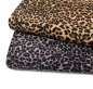 Preview: Viskose - Leopard - grau schwarz