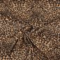 Preview: Viskose - Leopard - camel schwarz