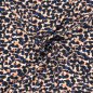 Preview: Viskosesatin - matt - Lima - blue navy/ coral
