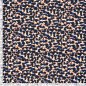 Preview: Viskosesatin - matt - Lima - blue navy/ coral