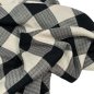Preview: Viskose Mix - kariert - Jiska - sand/black