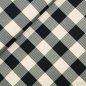 Preview: Viskose Mix - kariert - Jiska - sand/black