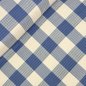 Preview: Viskose Mix - kariert - Jiska - sand/denim