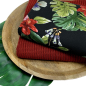 Preview: RESTSTÜCK 2,20m !!! - Viskose - Monstera - black